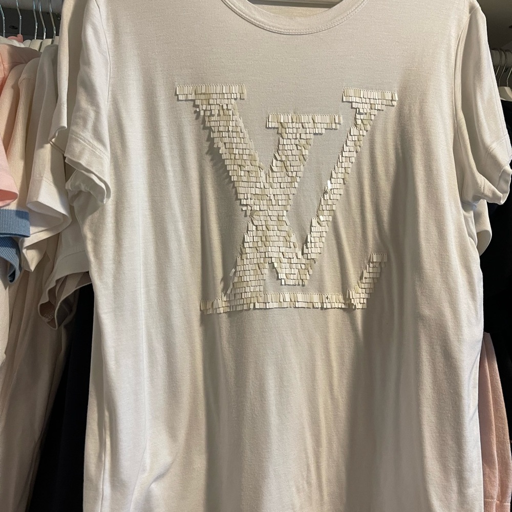 SOLD. Authentic Louis Vuitton white t shirt
